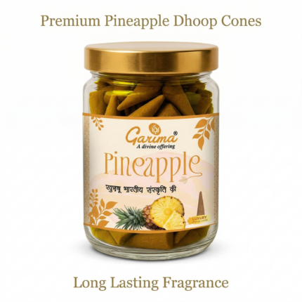 Garima Premium Pineapple Dhoop Cones – Long-Lasting Tropical Fragrance for Home, Puja & Relaxation